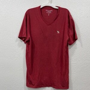 Abercrombie & Fitch Women’s/Men’s Burgundy V-Neck Tee
